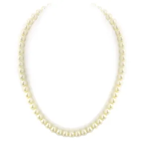 1928 Jewelry Classic 8mm Round Faux Pearl Strand Necklace 18"