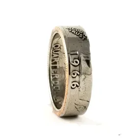 1966 Washington Quarter Coin Ring