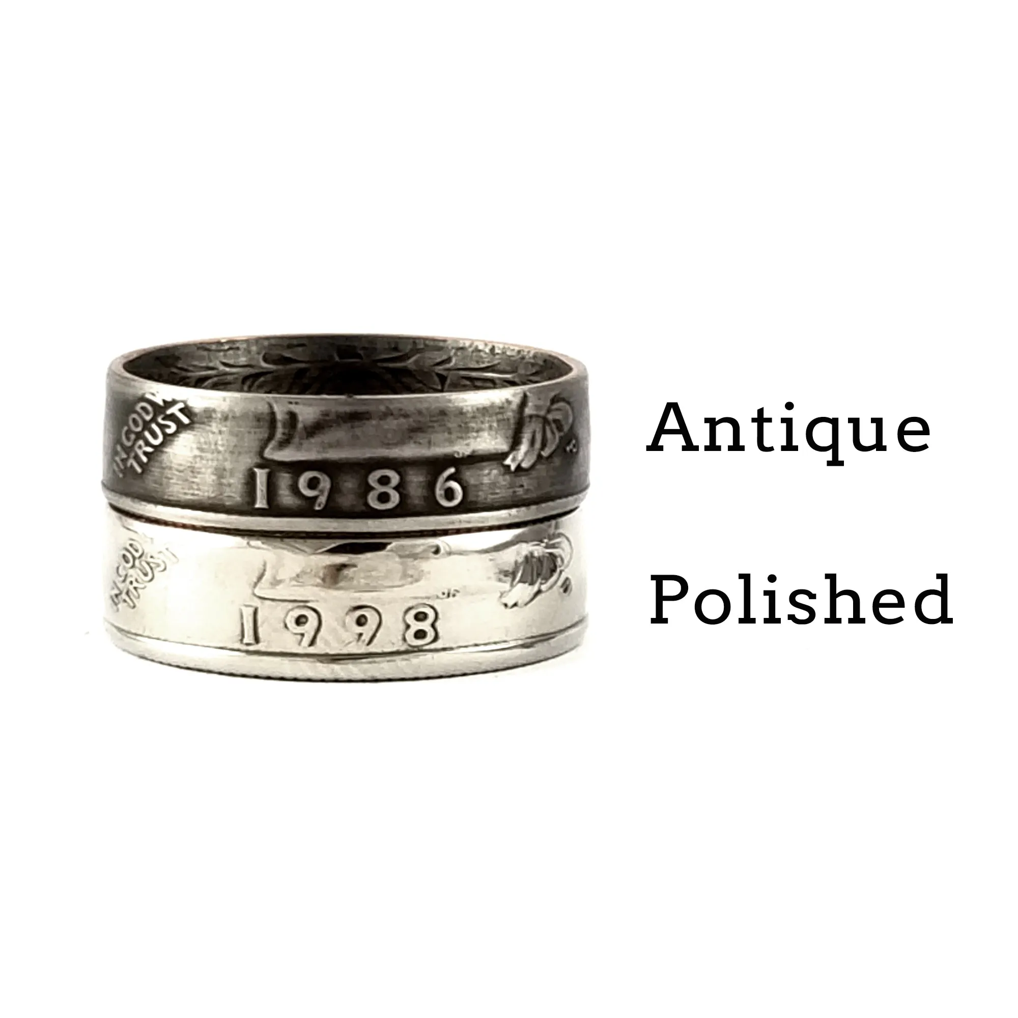 1966 Washington Quarter Coin Ring