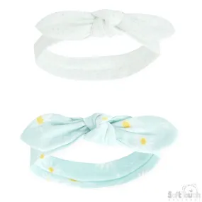 2 Pack Knotty' Girls Daisy Headband (0-3 Months)-4CC201-HB