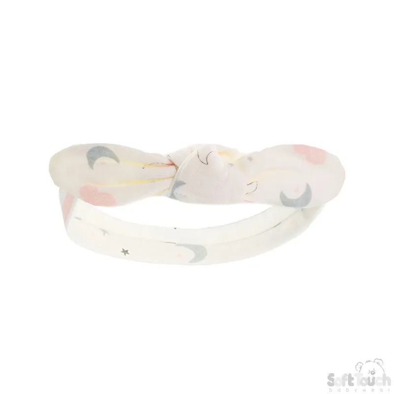 2 Pack Knotty' Girls Headband Moons & Stars -4CC103-HB