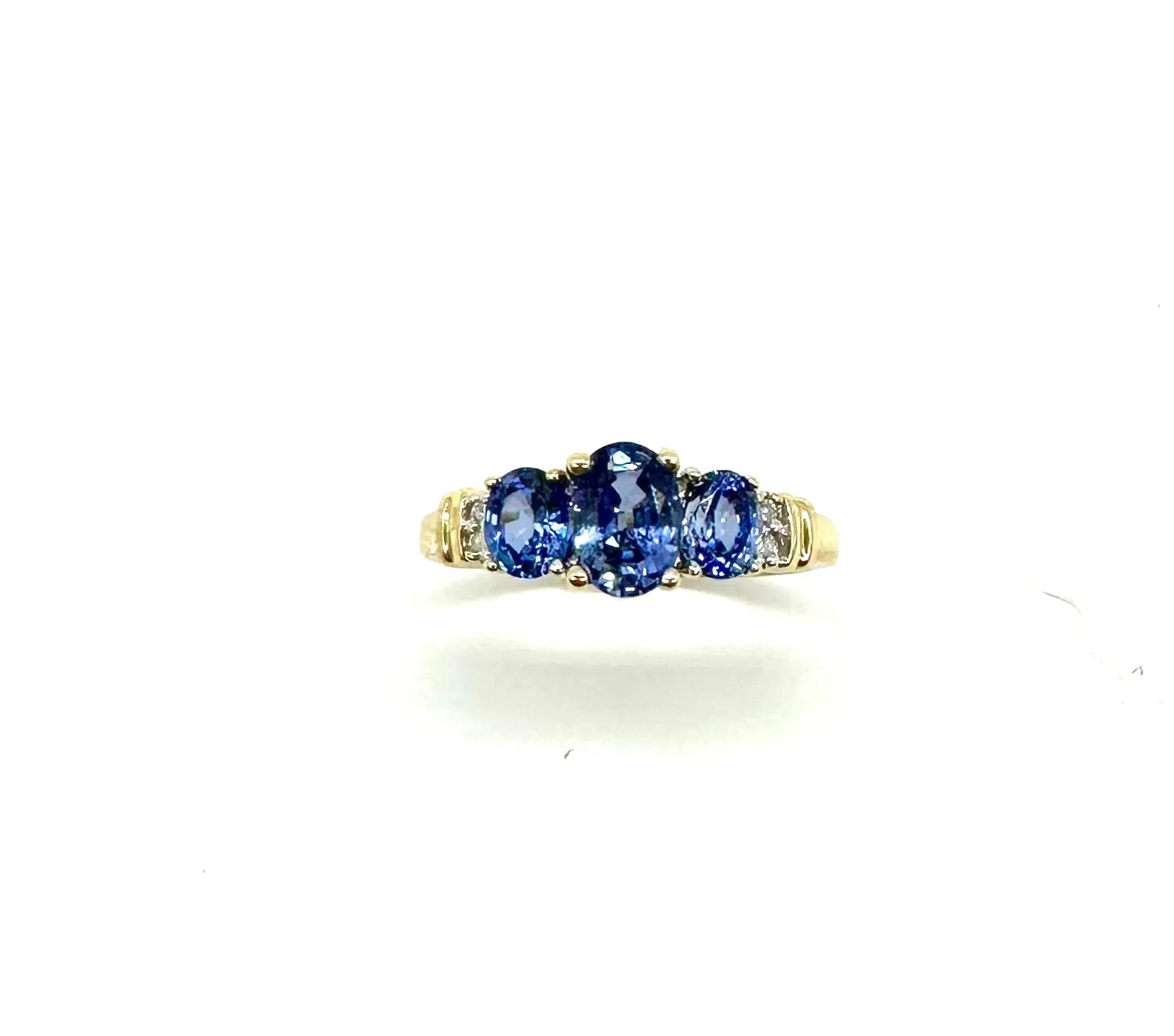 3 In-Line Tanzanite Ring