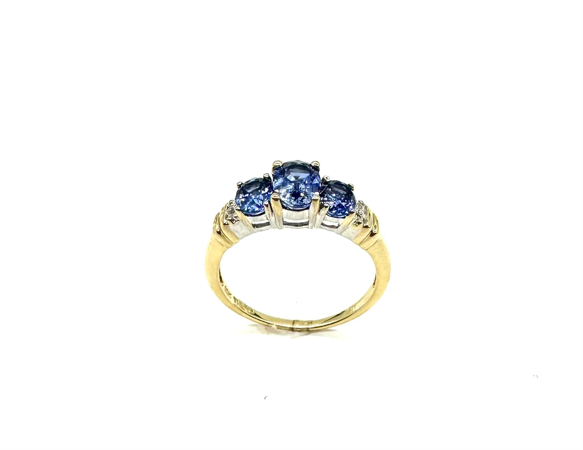 3 In-Line Tanzanite Ring