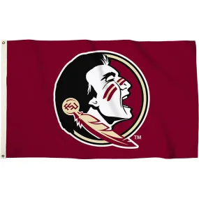 3x5 Flag with Seminole Head