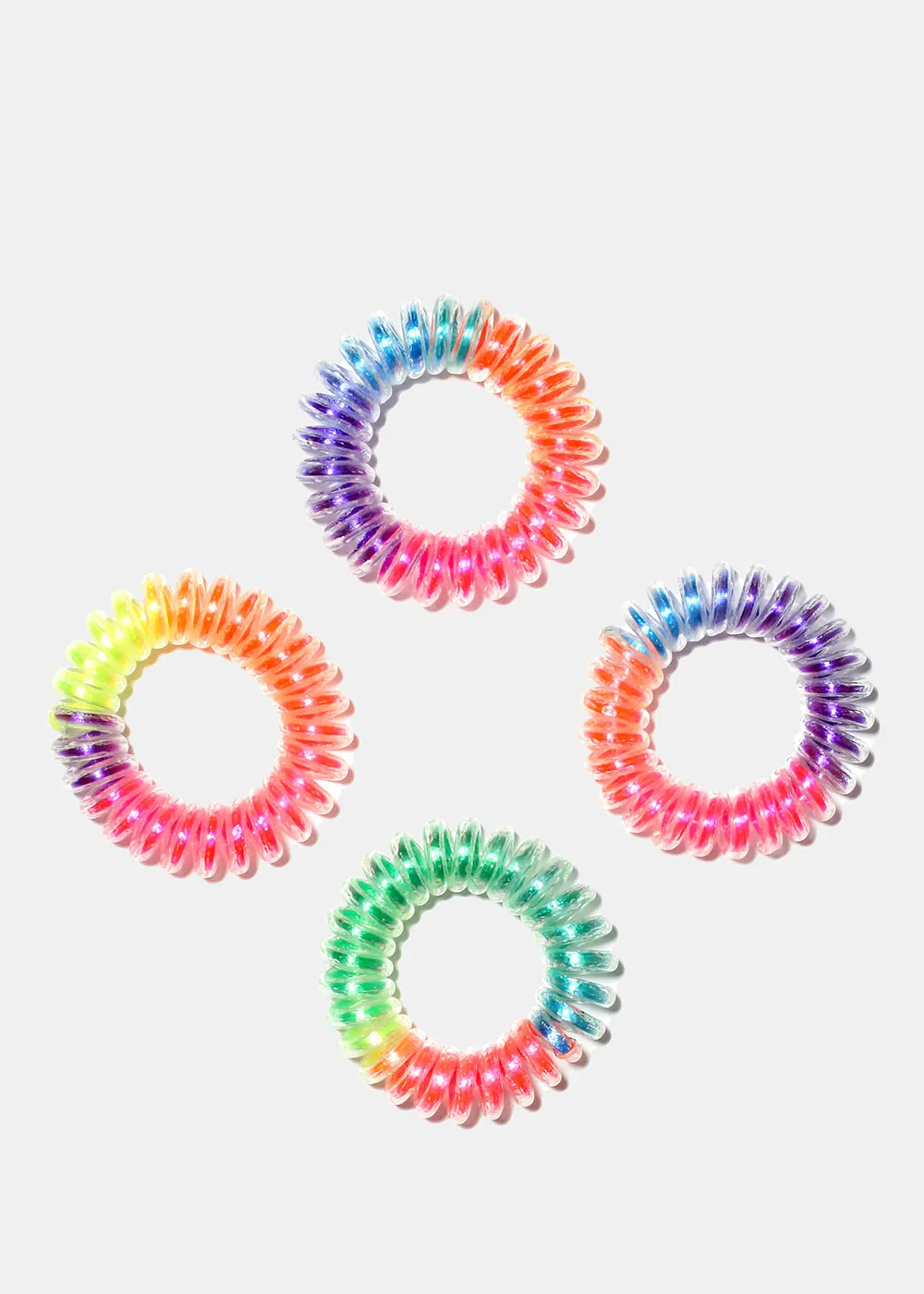 4 Piece Spiral Hair Ties