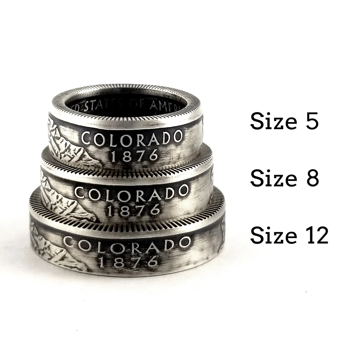 90% Silver Louisiana Quarter Ring