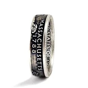 90% Silver Massachusetts Quarter Ring