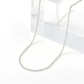 925 Silver Ball Chain  Necklace