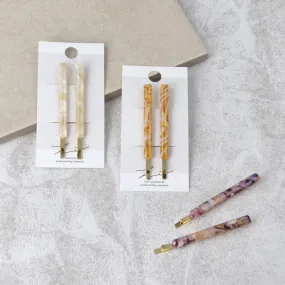 Acetate Marble Hairpin Set