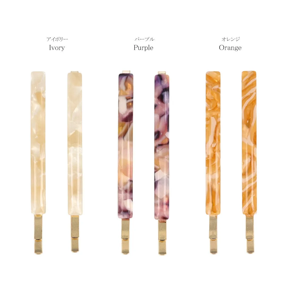 Acetate Marble Hairpin Set