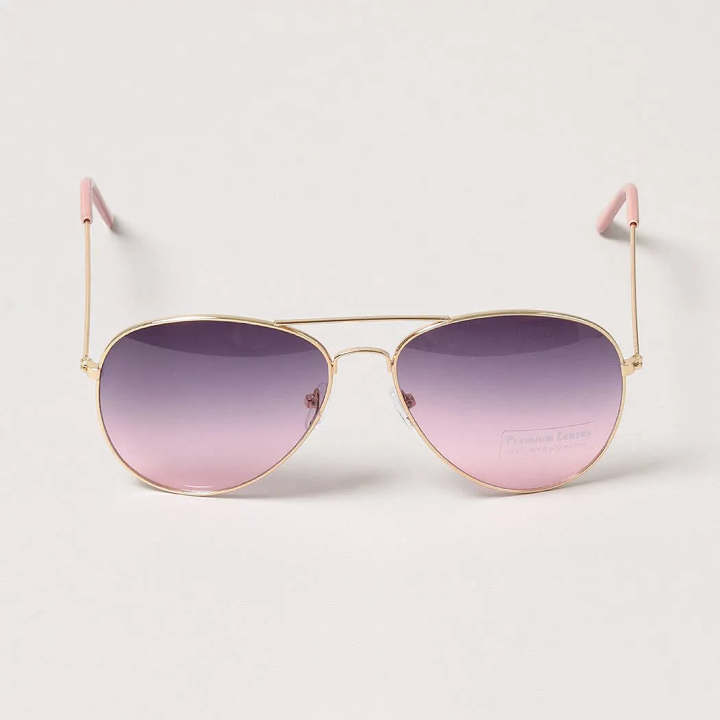 ADULT PASTEL TINTED AVIATOR SUNGLASSES