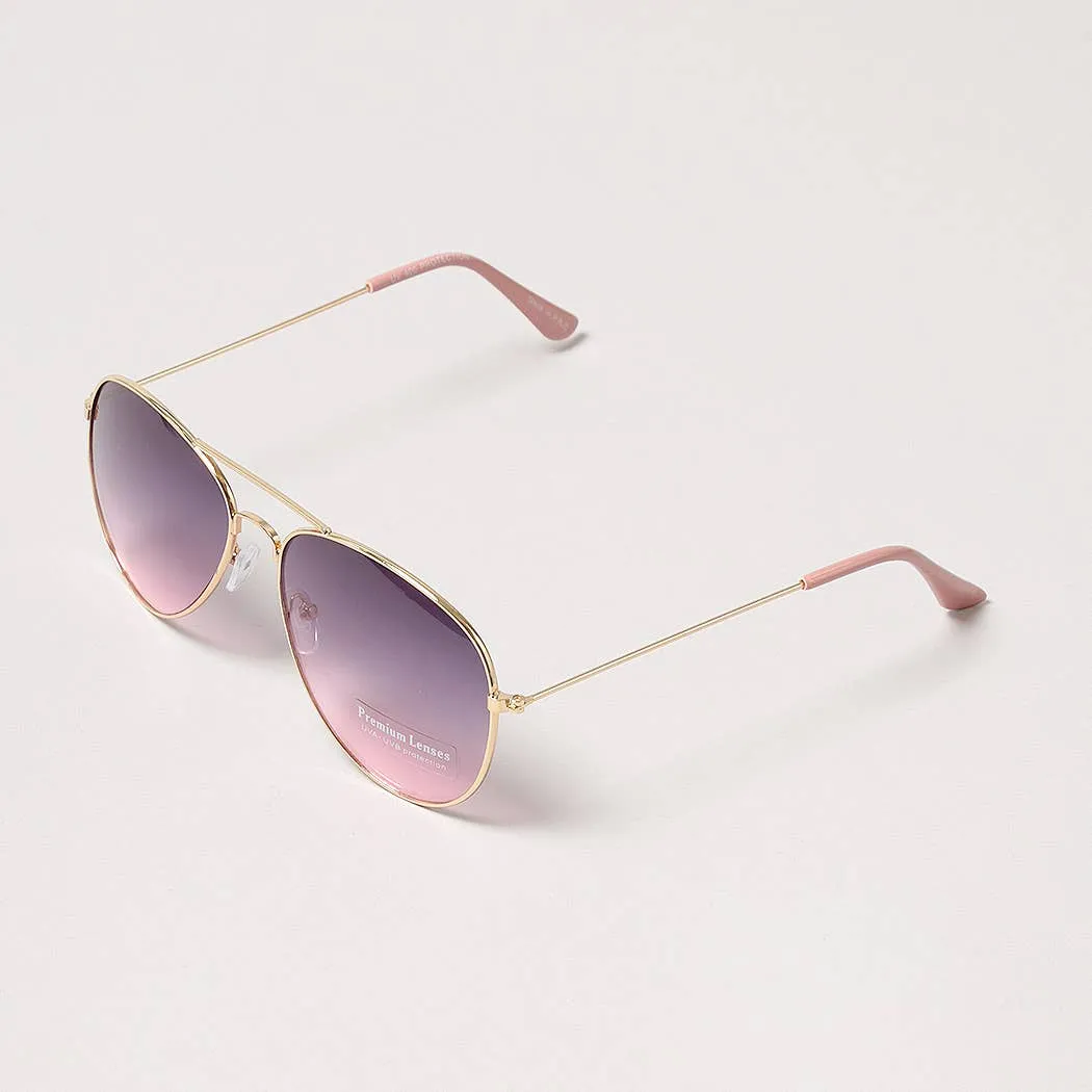 ADULT PASTEL TINTED AVIATOR SUNGLASSES