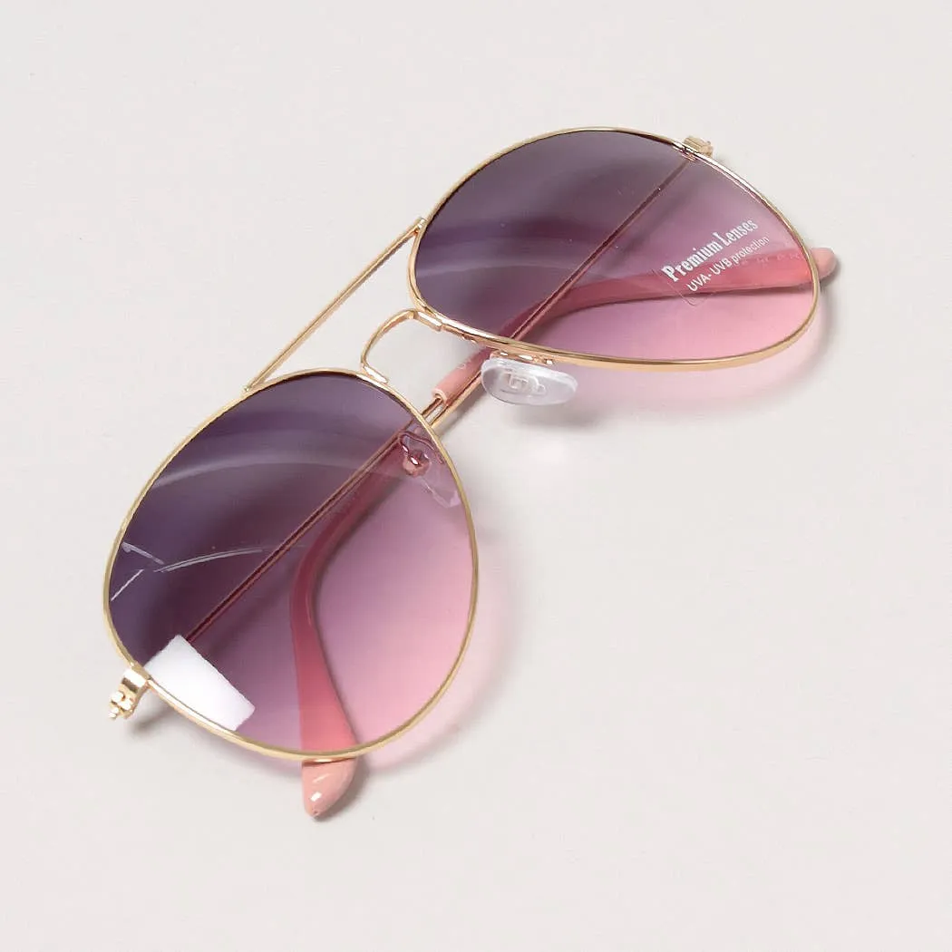 ADULT PASTEL TINTED AVIATOR SUNGLASSES