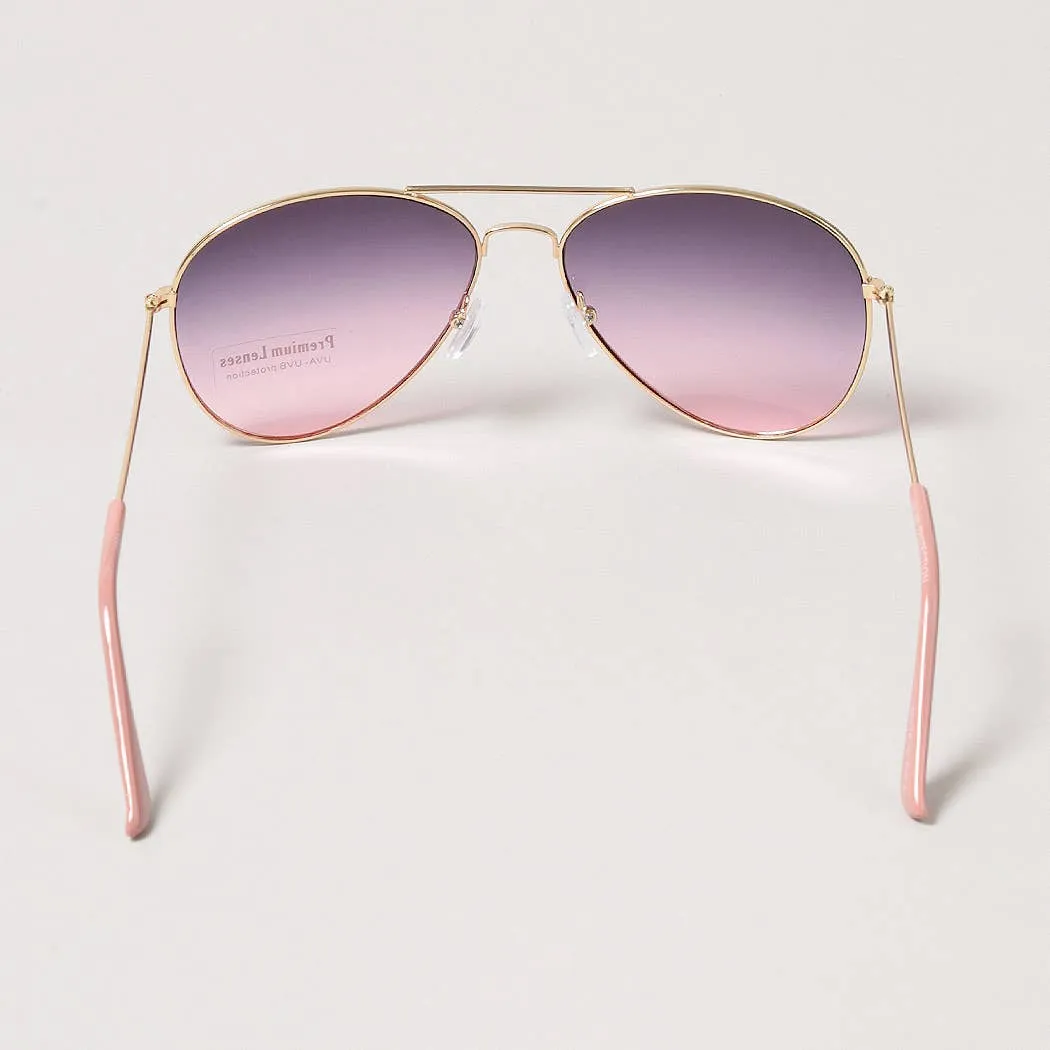 ADULT PASTEL TINTED AVIATOR SUNGLASSES