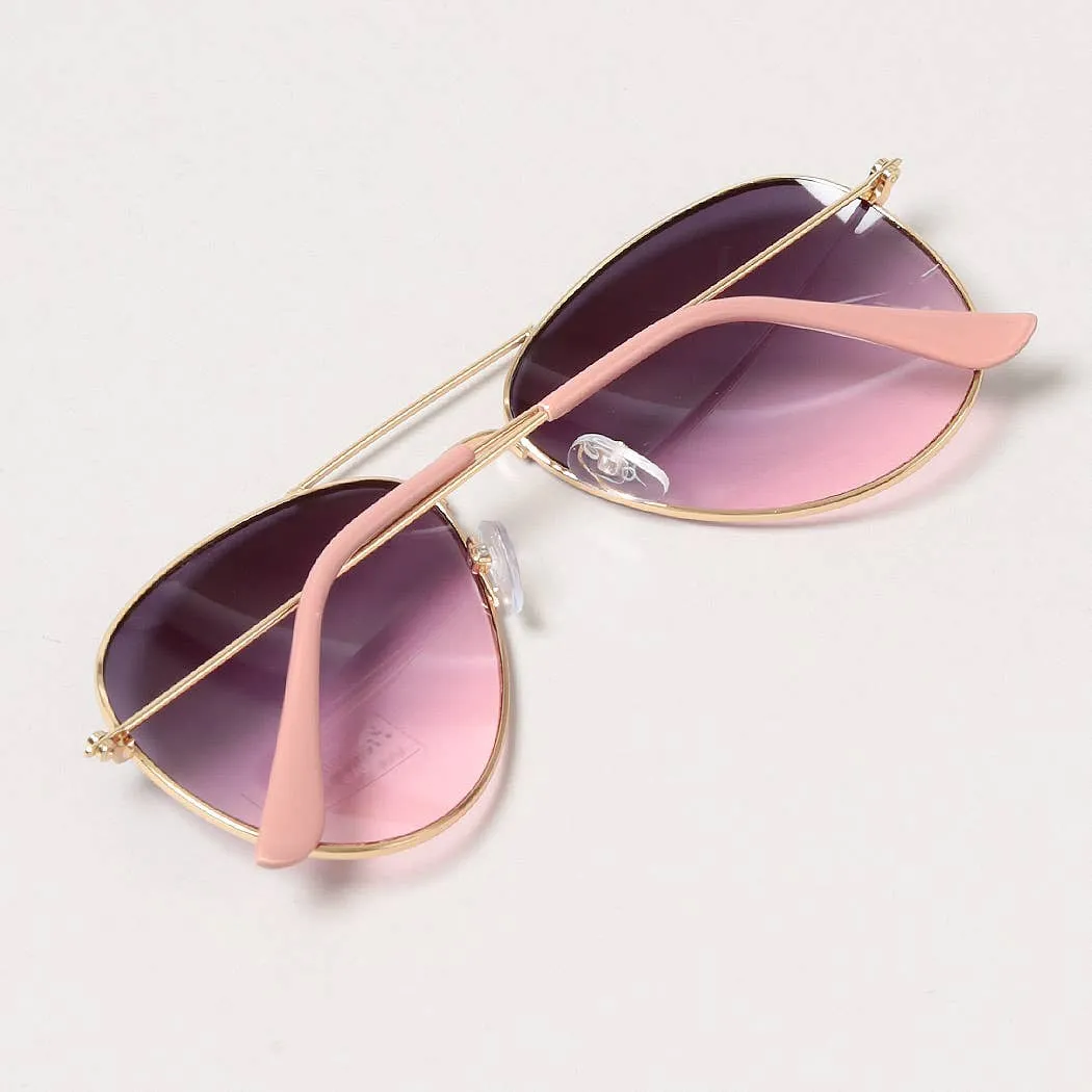 ADULT PASTEL TINTED AVIATOR SUNGLASSES