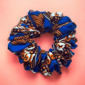 African print Scrunchie - Hair Accessories - Blue