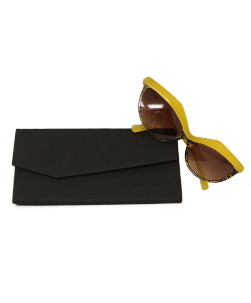 Alain Mikli Yellow & Black Sunglasses