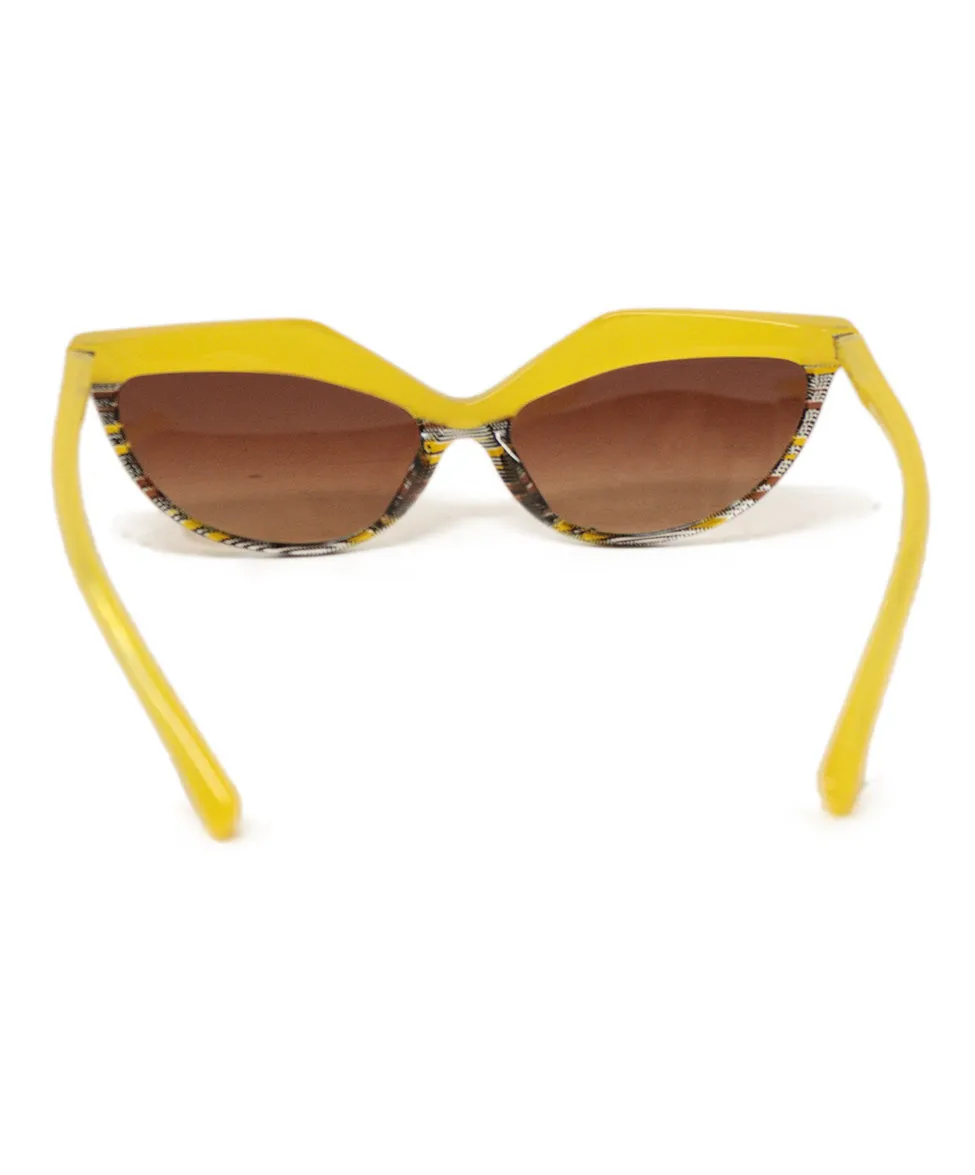 Alain Mikli Yellow & Black Sunglasses