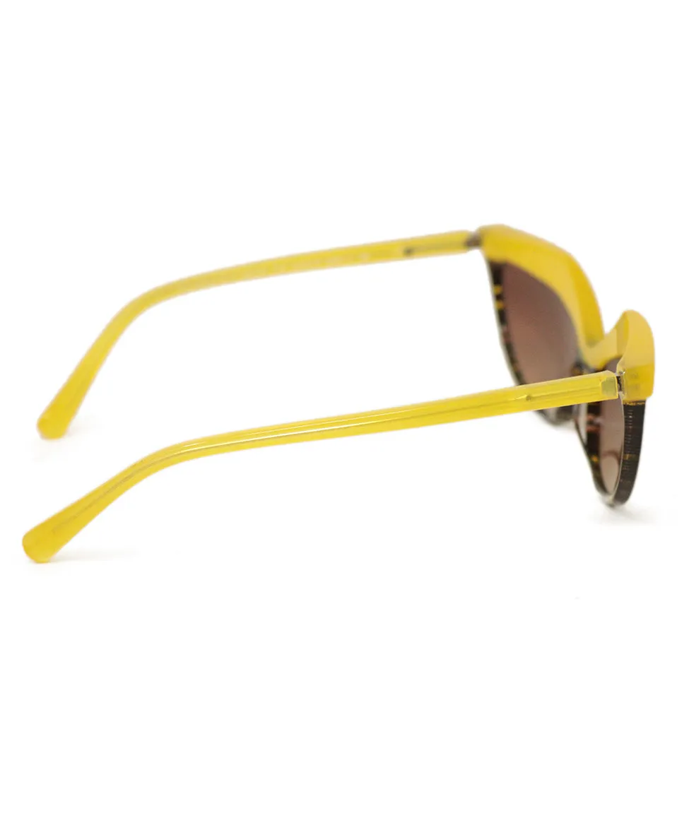 Alain Mikli Yellow & Black Sunglasses