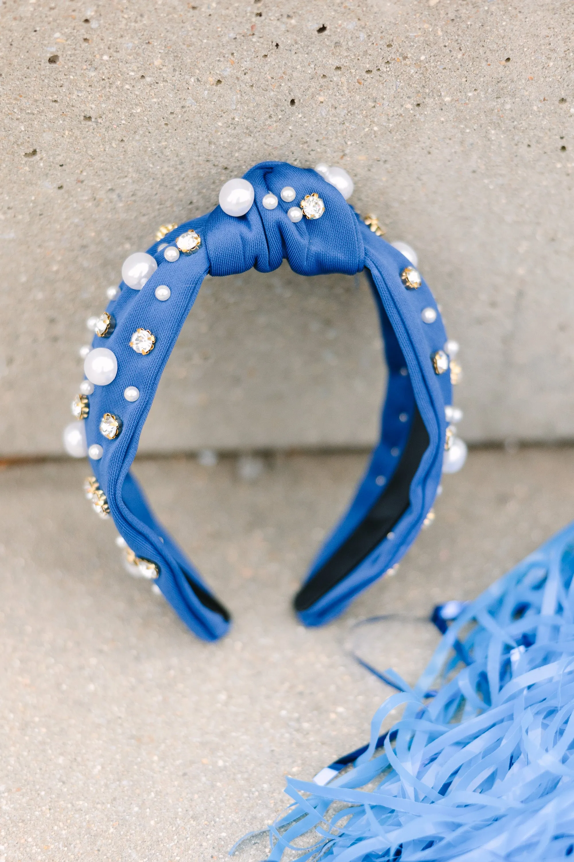 All In Blue Embellished Headband