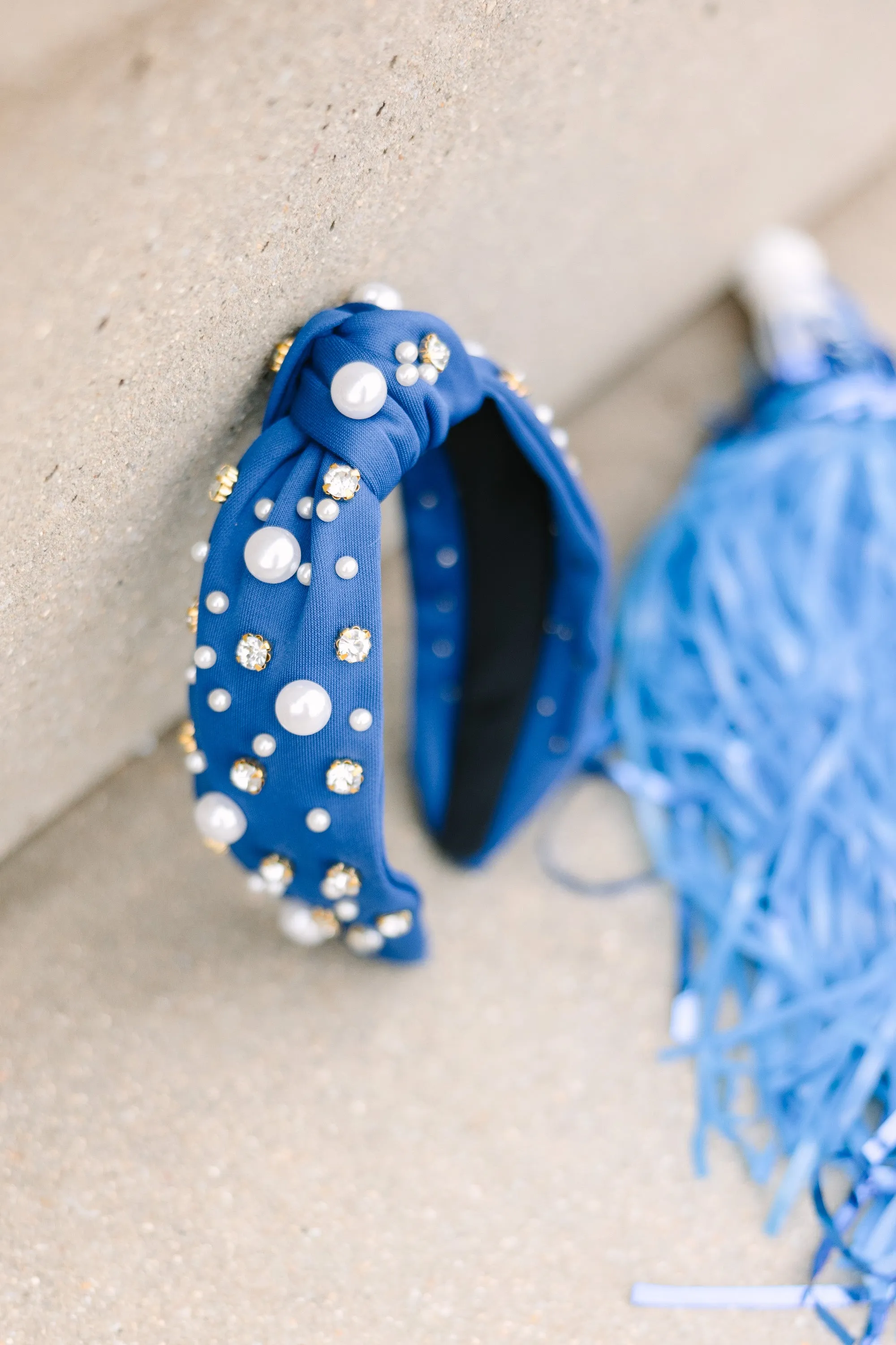 All In Blue Embellished Headband