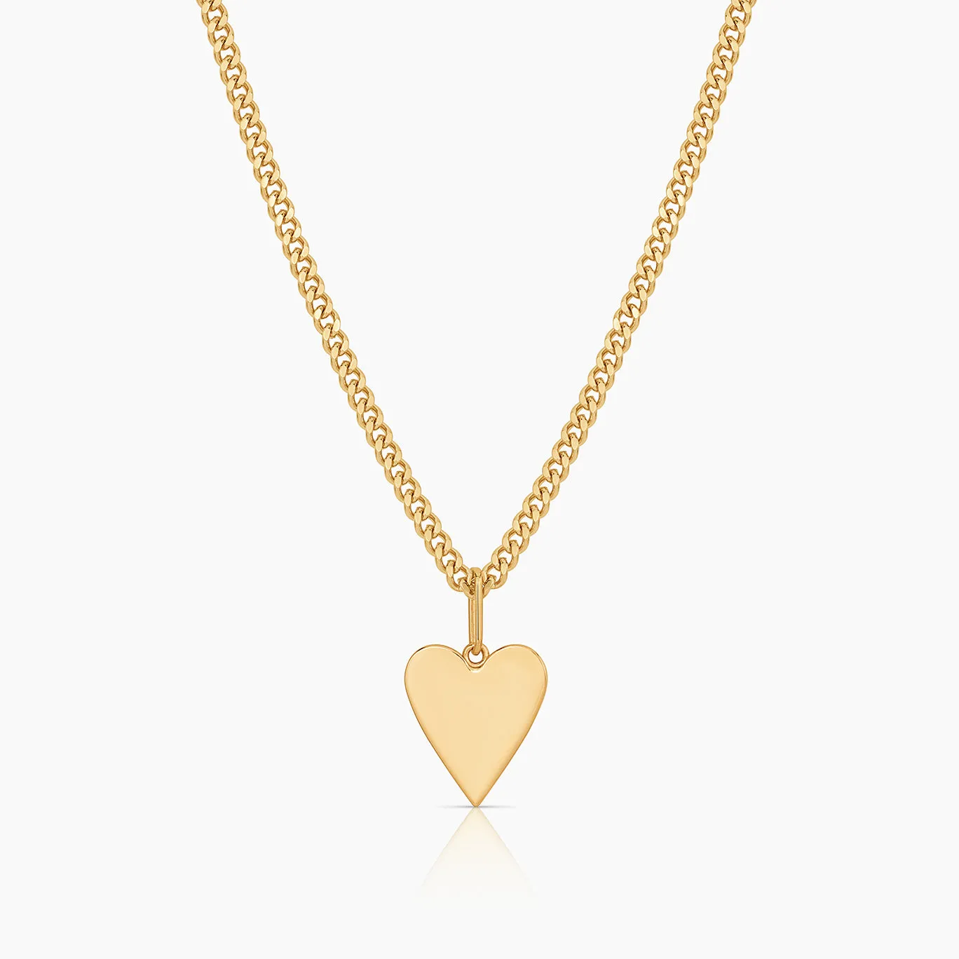 Amaya Heart Curb Necklace