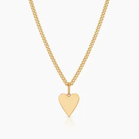 Amaya Heart Curb Necklace