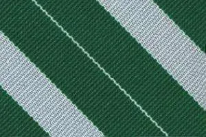 Bar Stripe Clip-On Uniform Ties- 6-Pack 719 Green/Silver