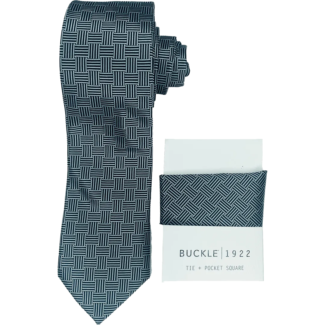 Basket Weave Tie & Hank