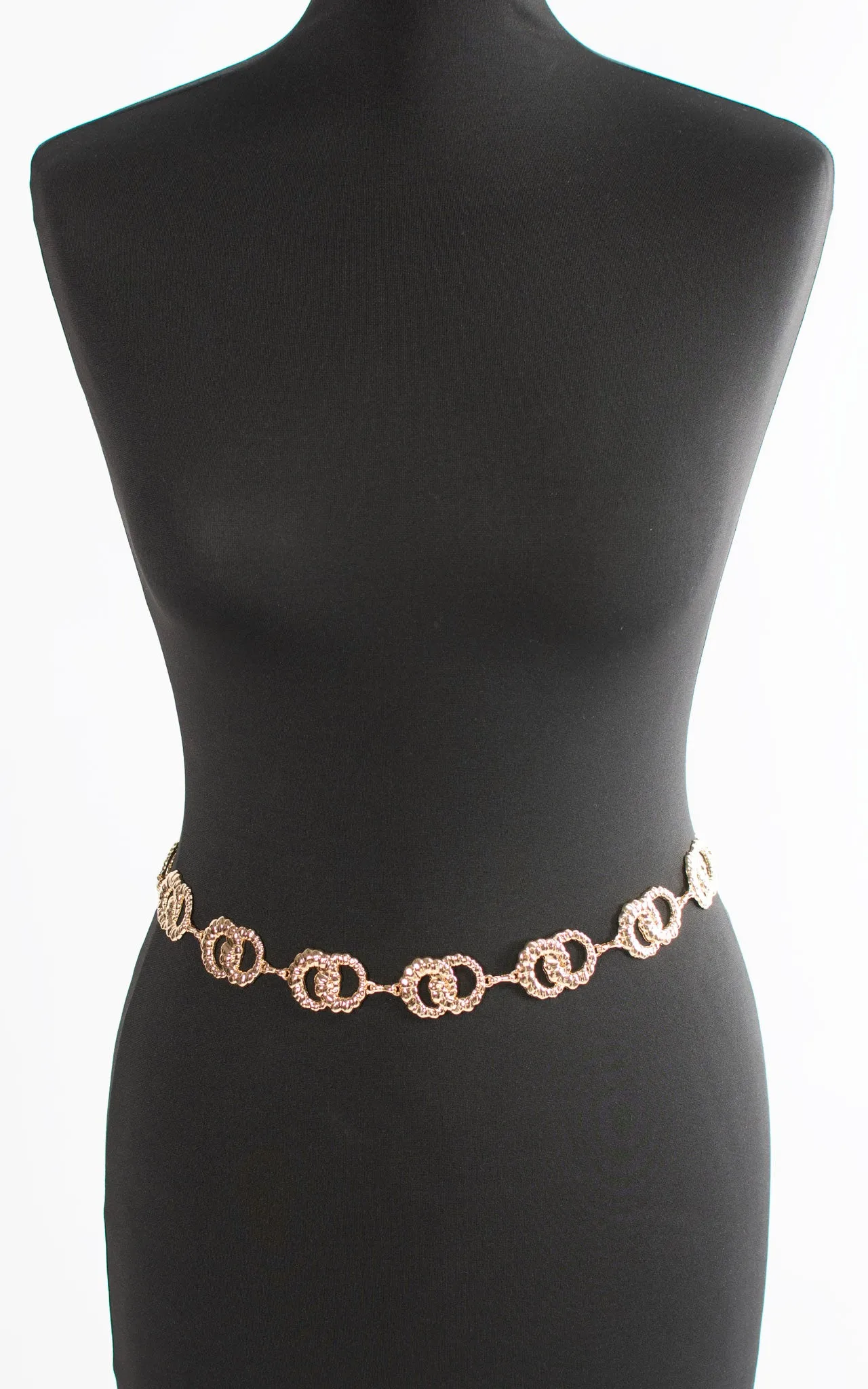 Belt | Interlocking Circles | Gold