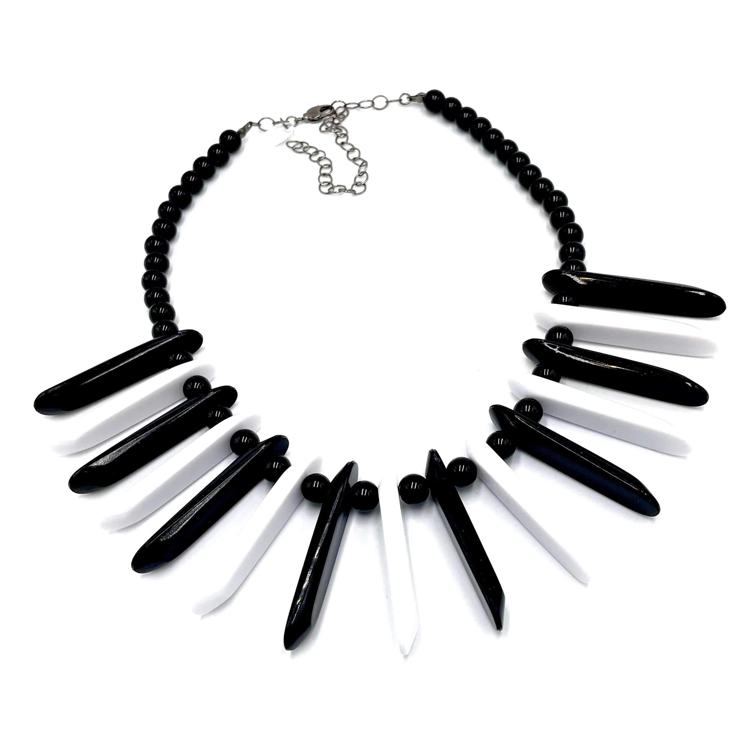 Black & White Collar Marco Necklace