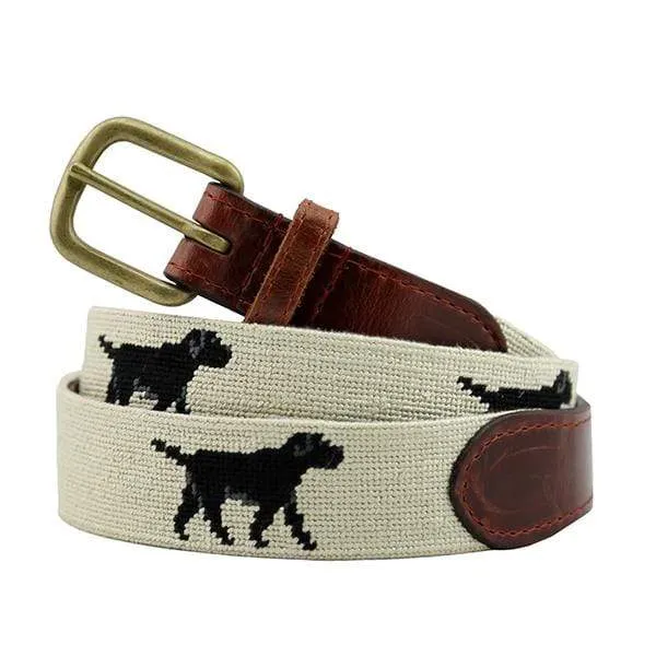 Black Lab Needlepoint Belt