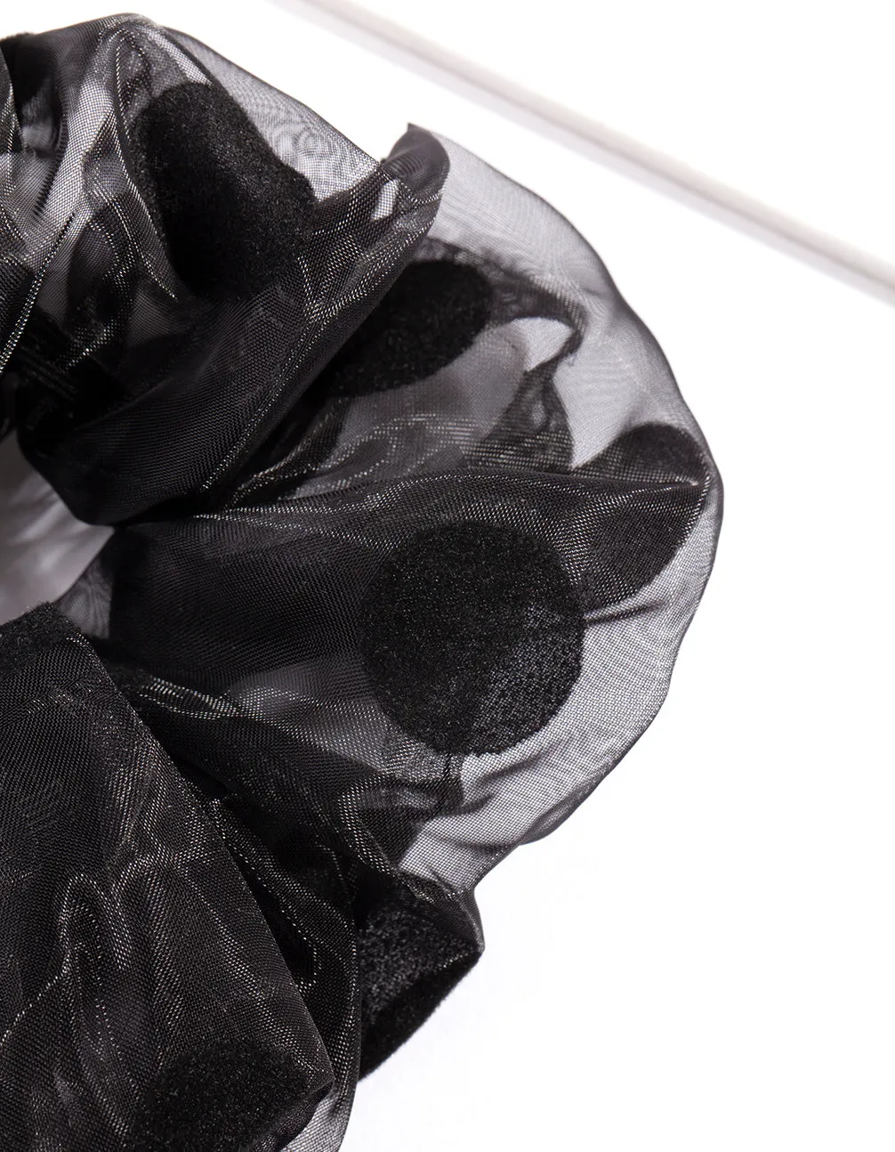 Black Organza Scrunchie