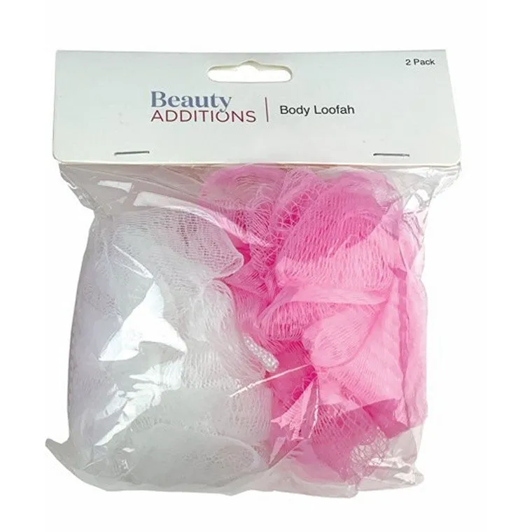 Body Sponge, 2pk, 2 Asstd Colours