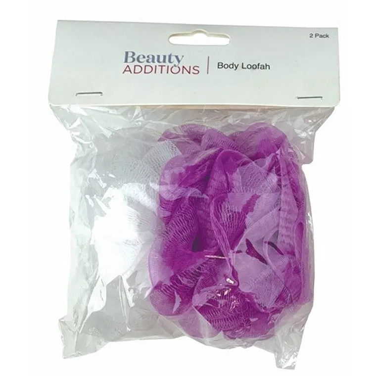 Body Sponge, 2pk, 2 Asstd Colours