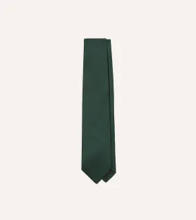 Bottle Green 50oz Silk Twill Tipped Tie