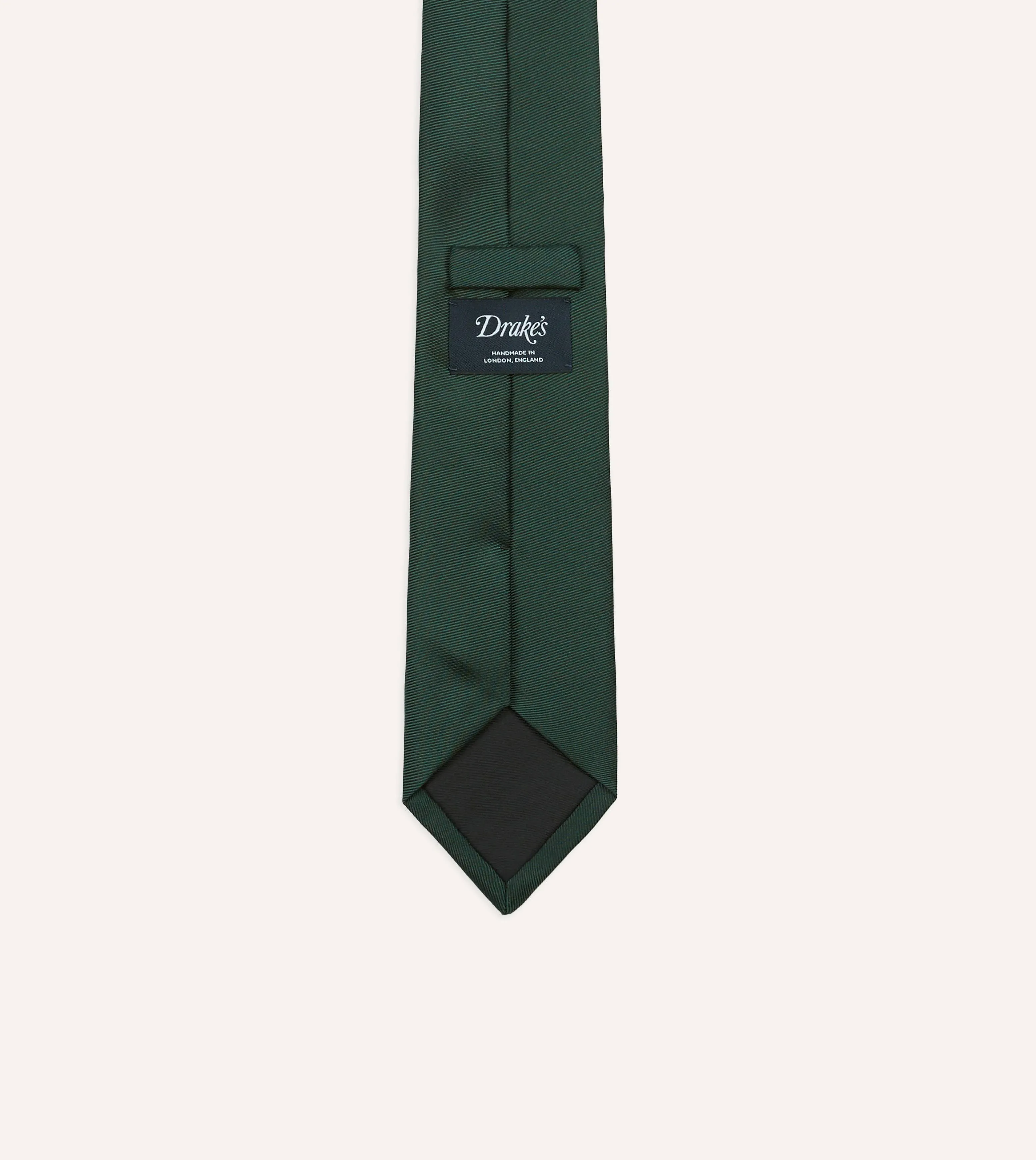 Bottle Green 50oz Silk Twill Tipped Tie