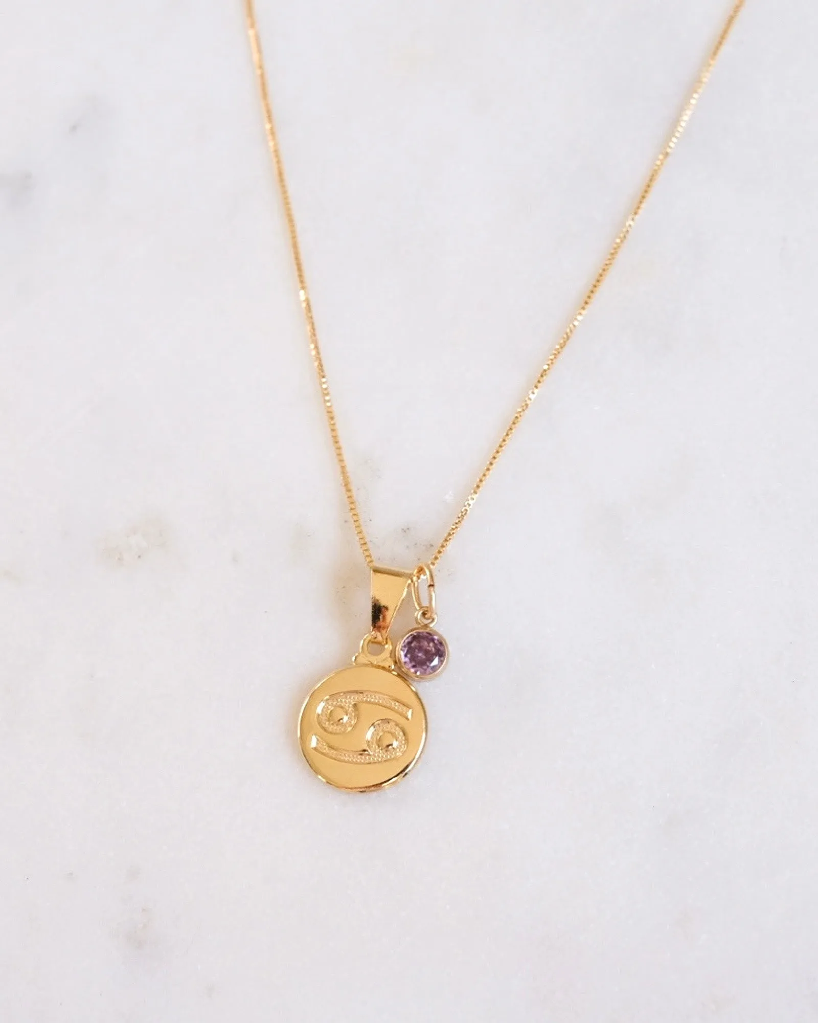 Cancer Zodiac Necklace