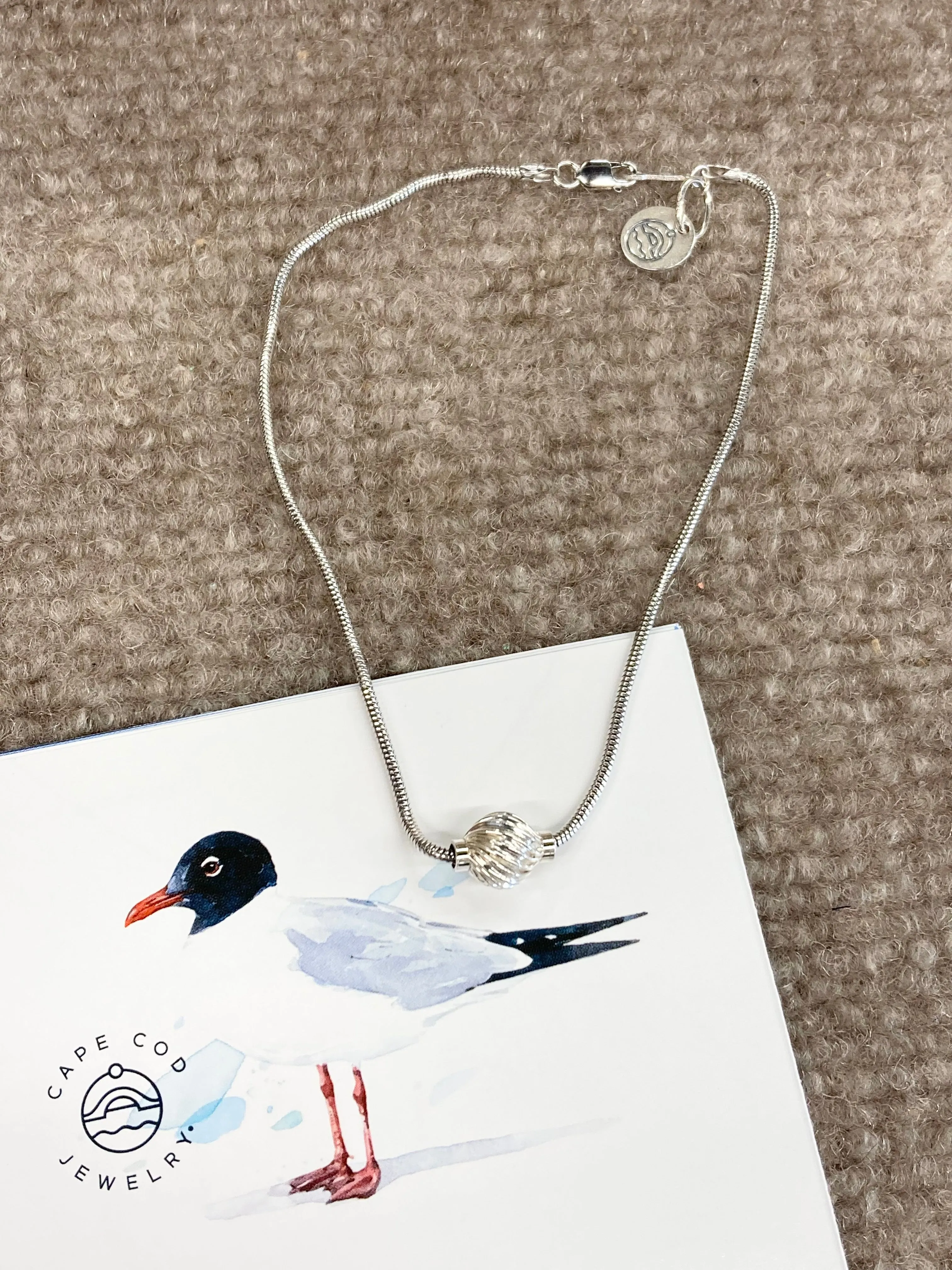 Cape Cod Silver Twist Anklet