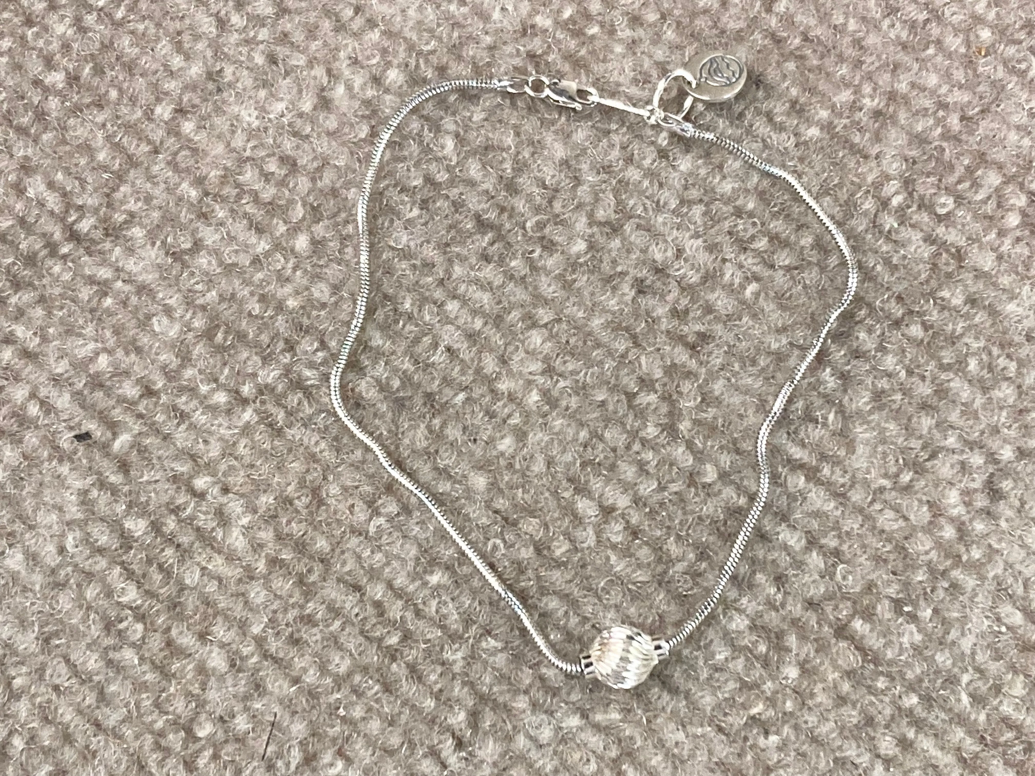 Cape Cod Silver Twist Anklet