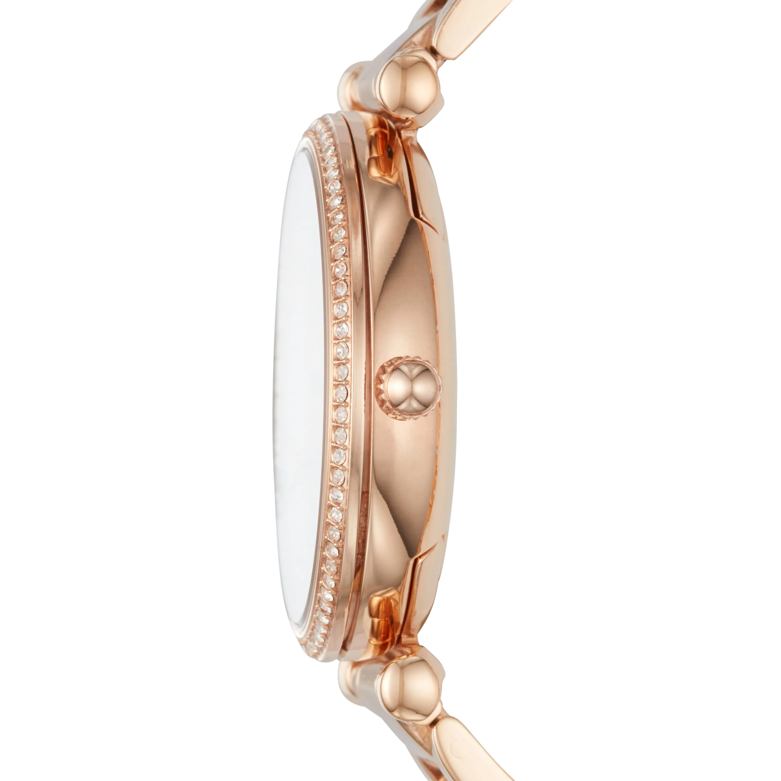 Carlie Three-Hand Rose-Gold-Tone Stainless Steel Watch