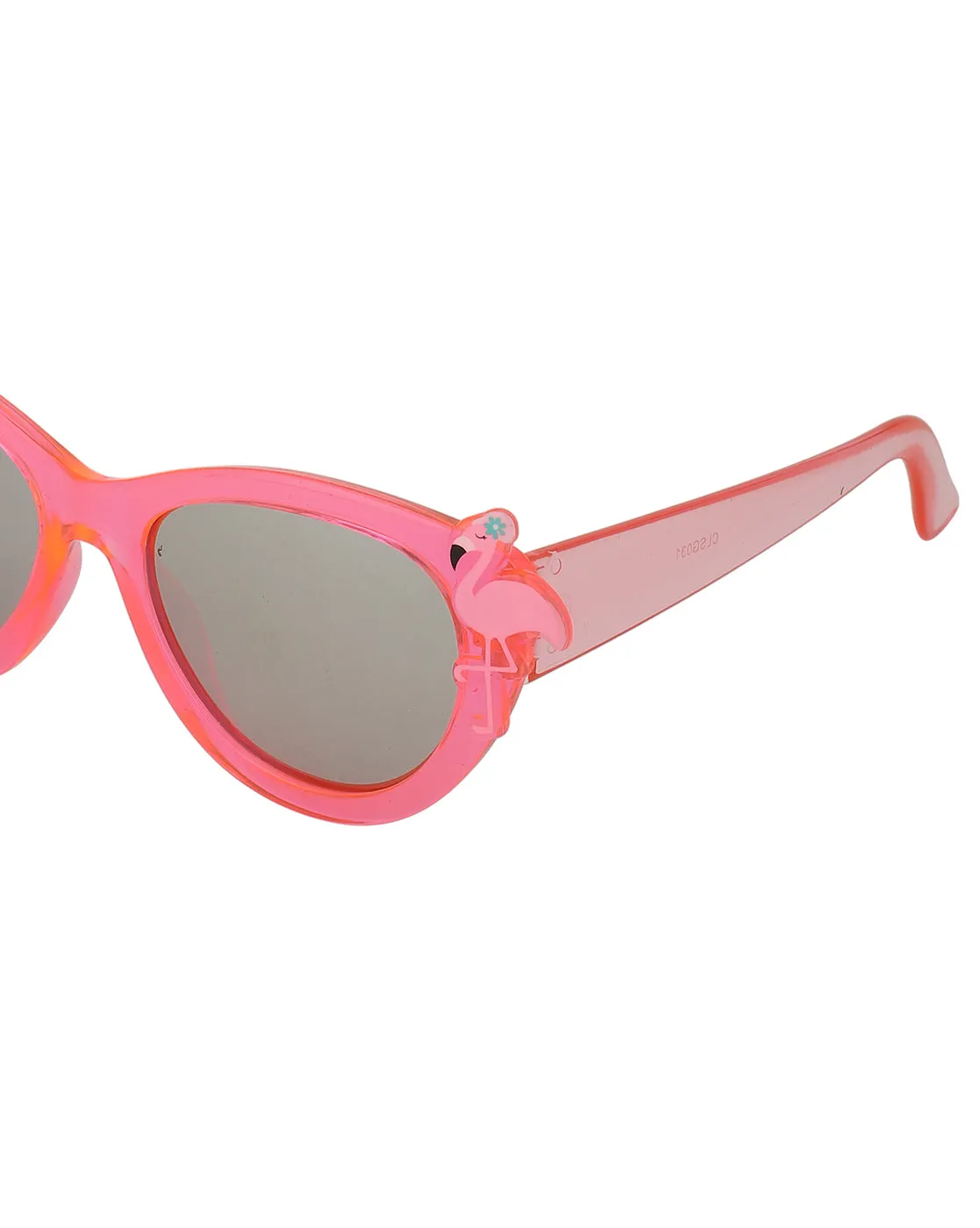 Carlton London Grey Lens & Pink Cateye Sunglasses For Girl