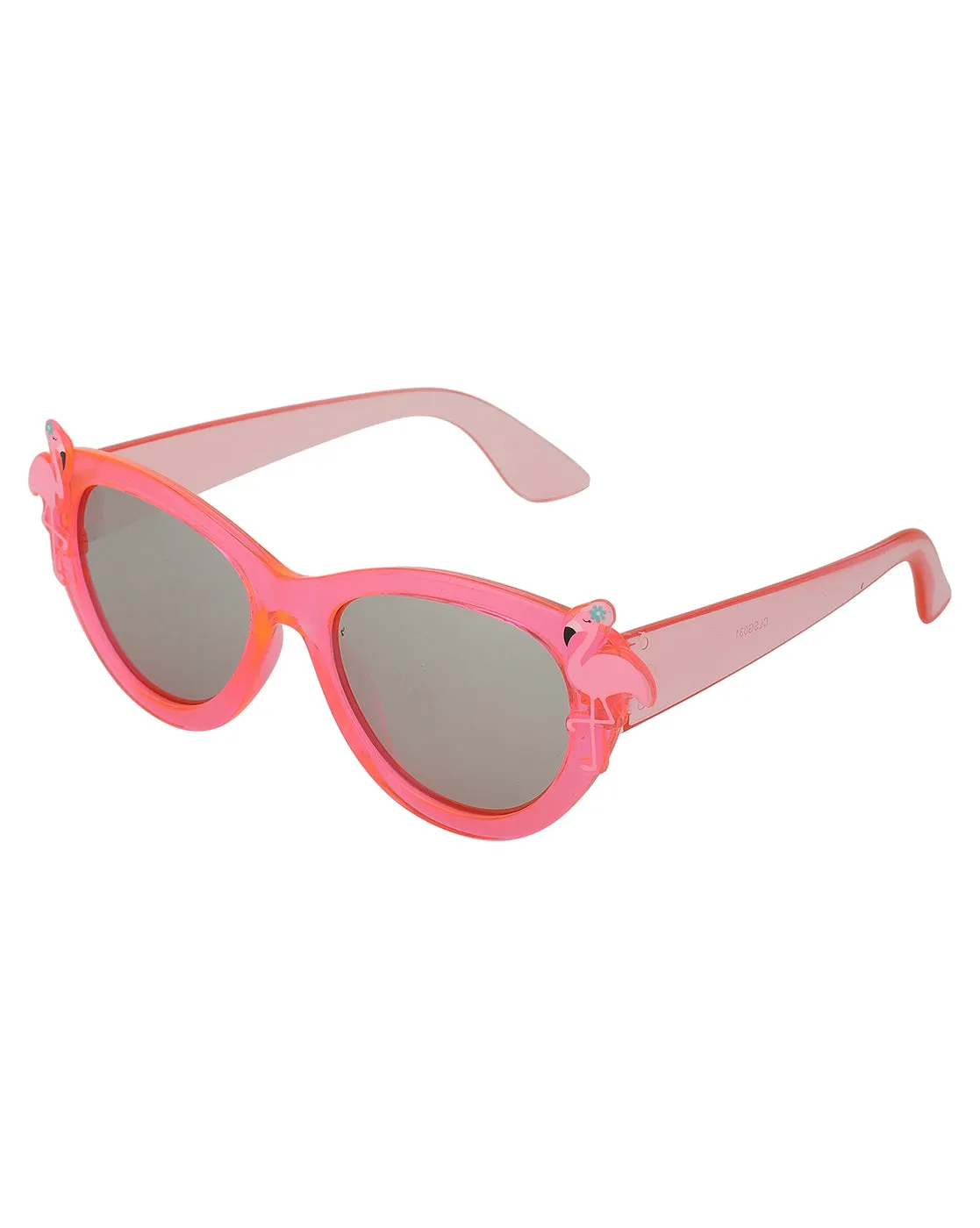 Carlton London Grey Lens & Pink Cateye Sunglasses For Girl