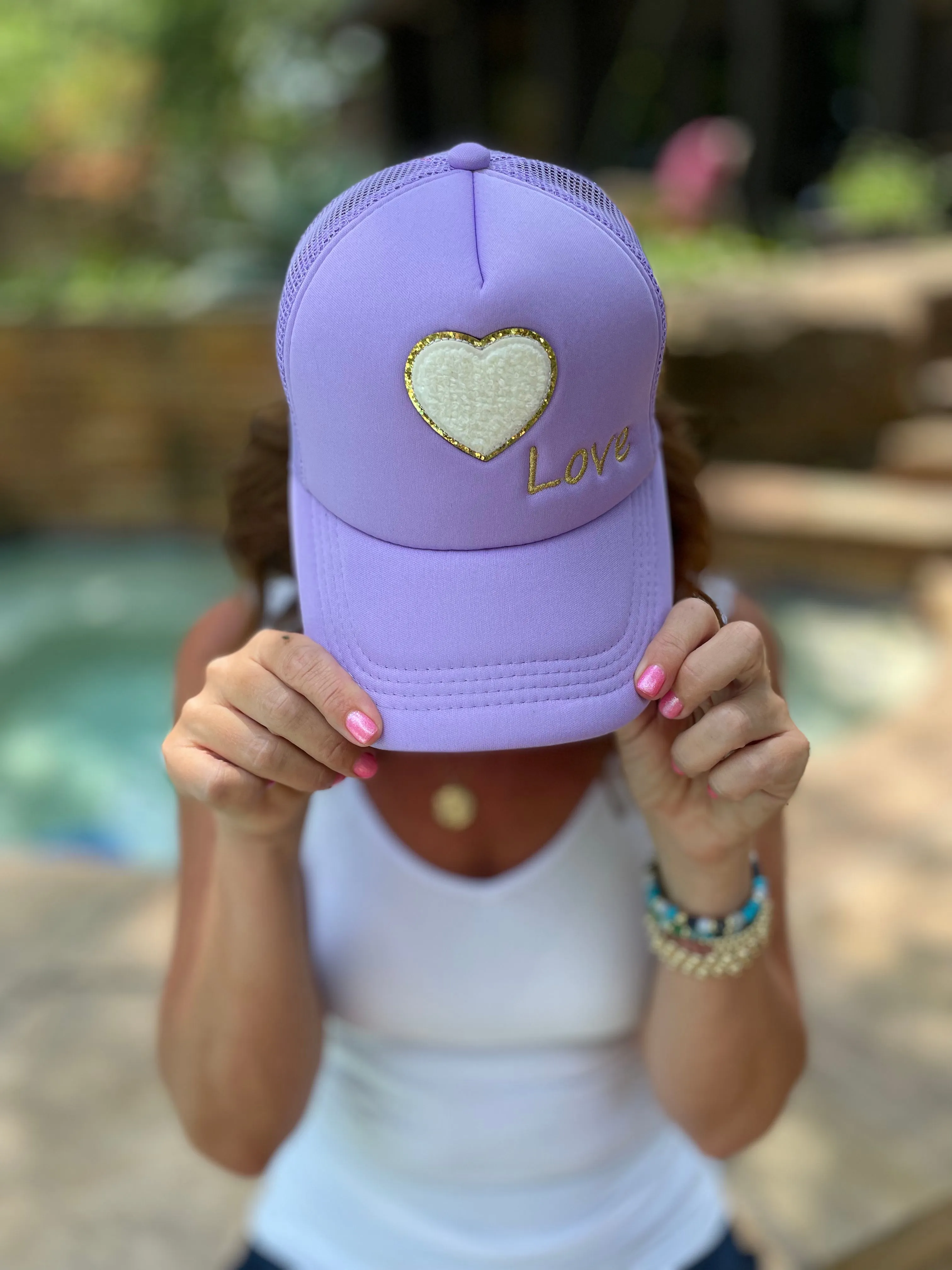 Caryn Lawn Love Trucker Hat