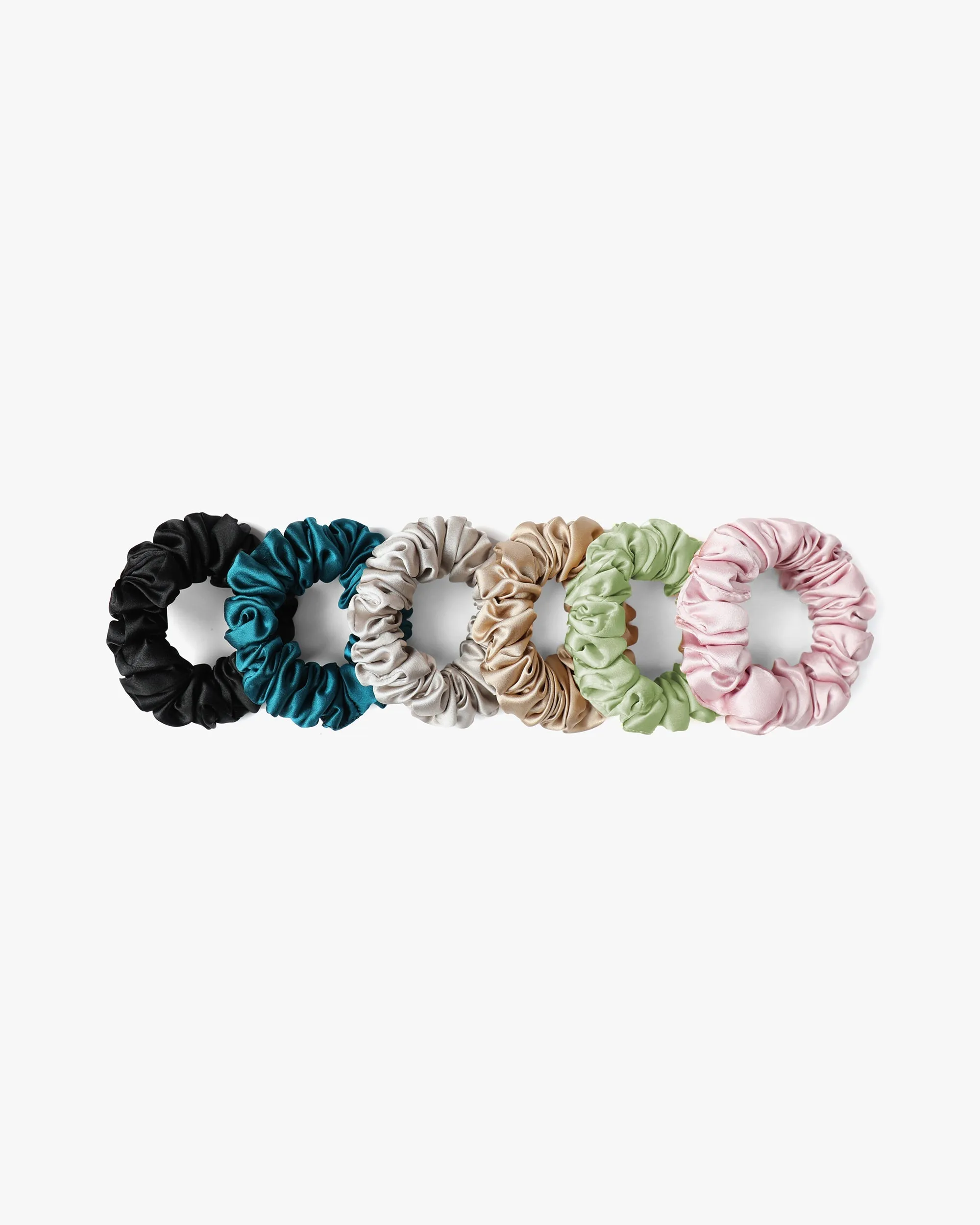 Clearance Pure Silk Scrunchies 6PCS