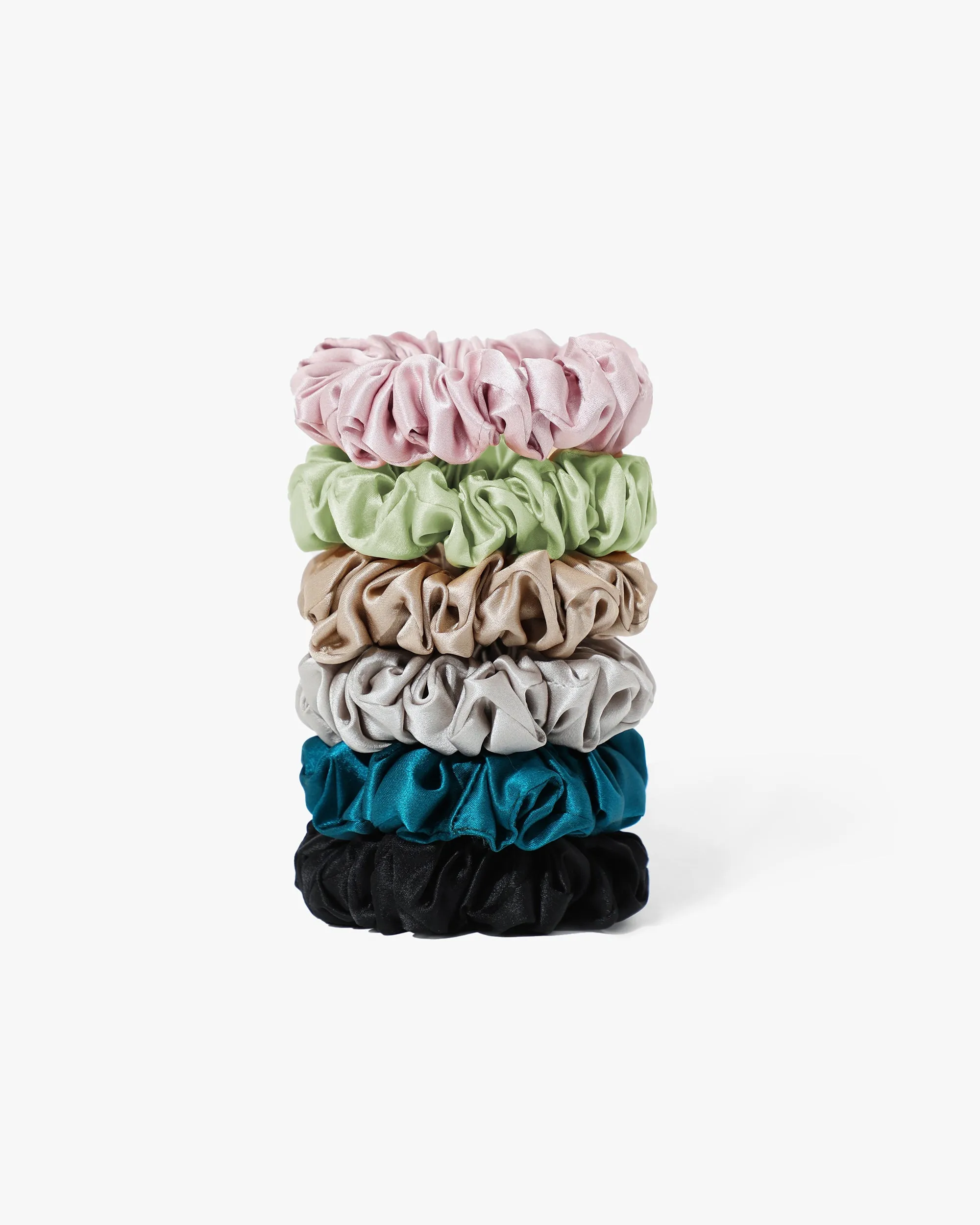 Clearance Pure Silk Scrunchies 6PCS