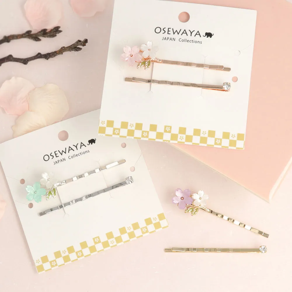 Coloured Sakura Hairpin Set