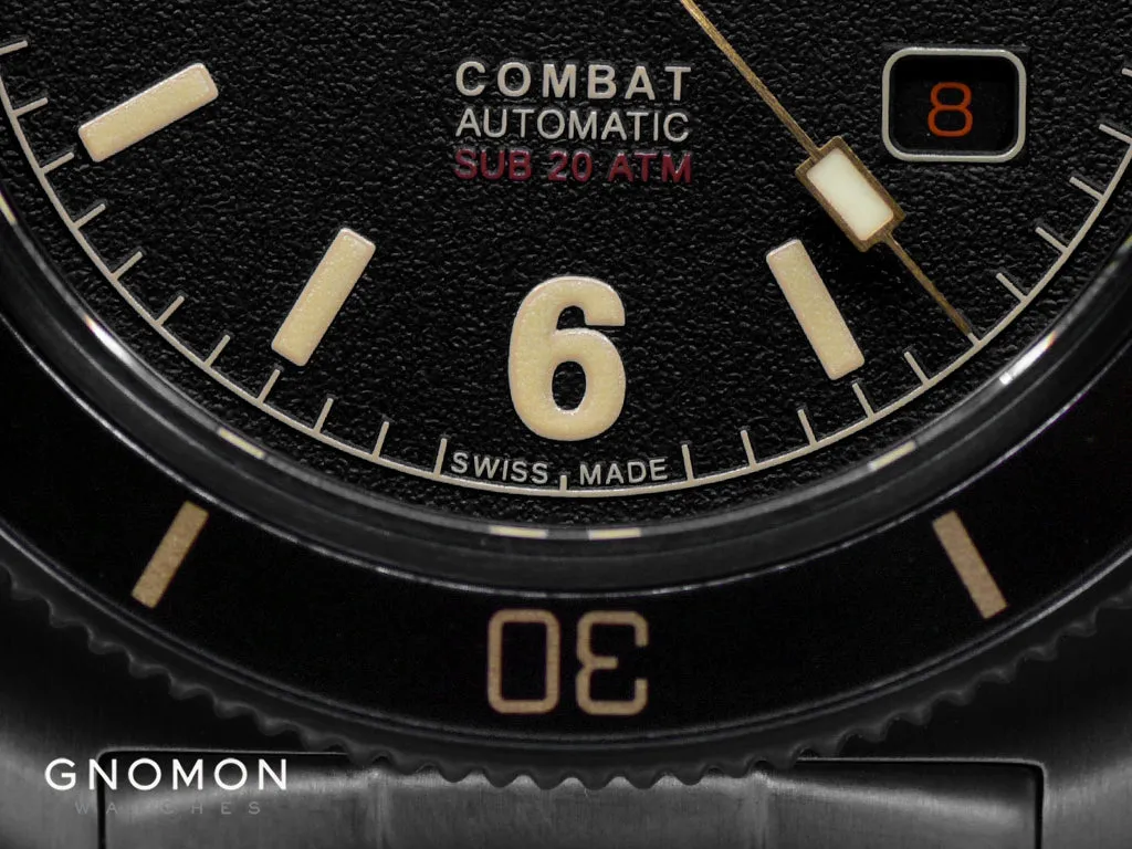 Combat SUB 42 Vintage Full-Black - Bracelet Ref. GL0290