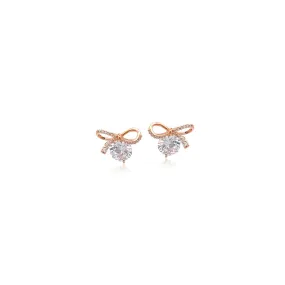 Cubic Zirconia Ribbon Earrings