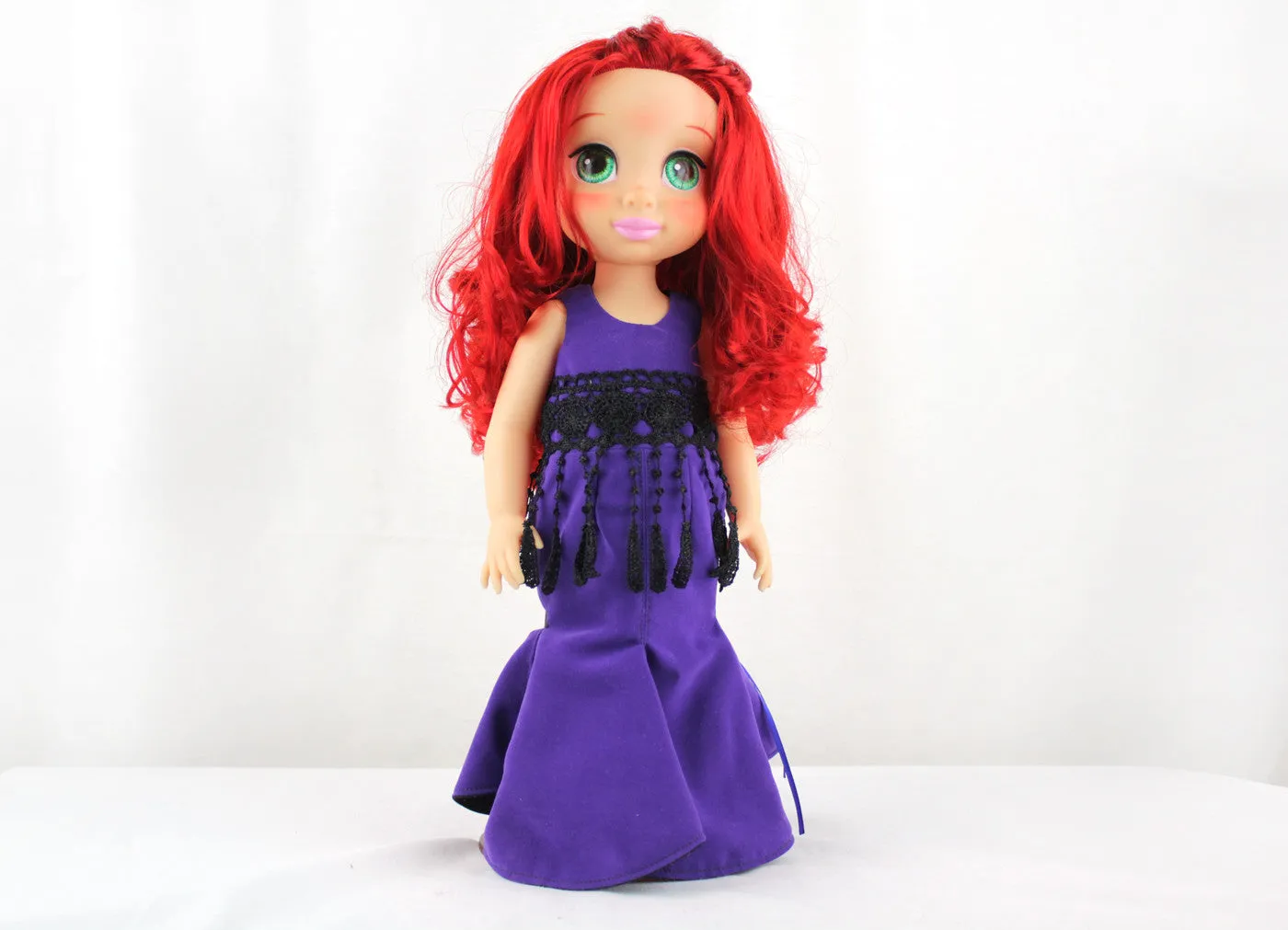 Custom Disney Animator Doll - The Little Mermaid Ariel in Purple Dress